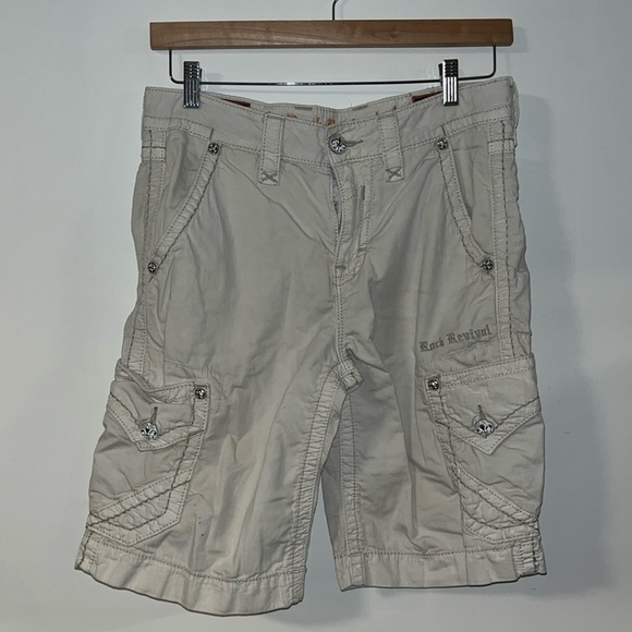 Rock Revival Other - Rock & Revival Creamish White Classic Shorts